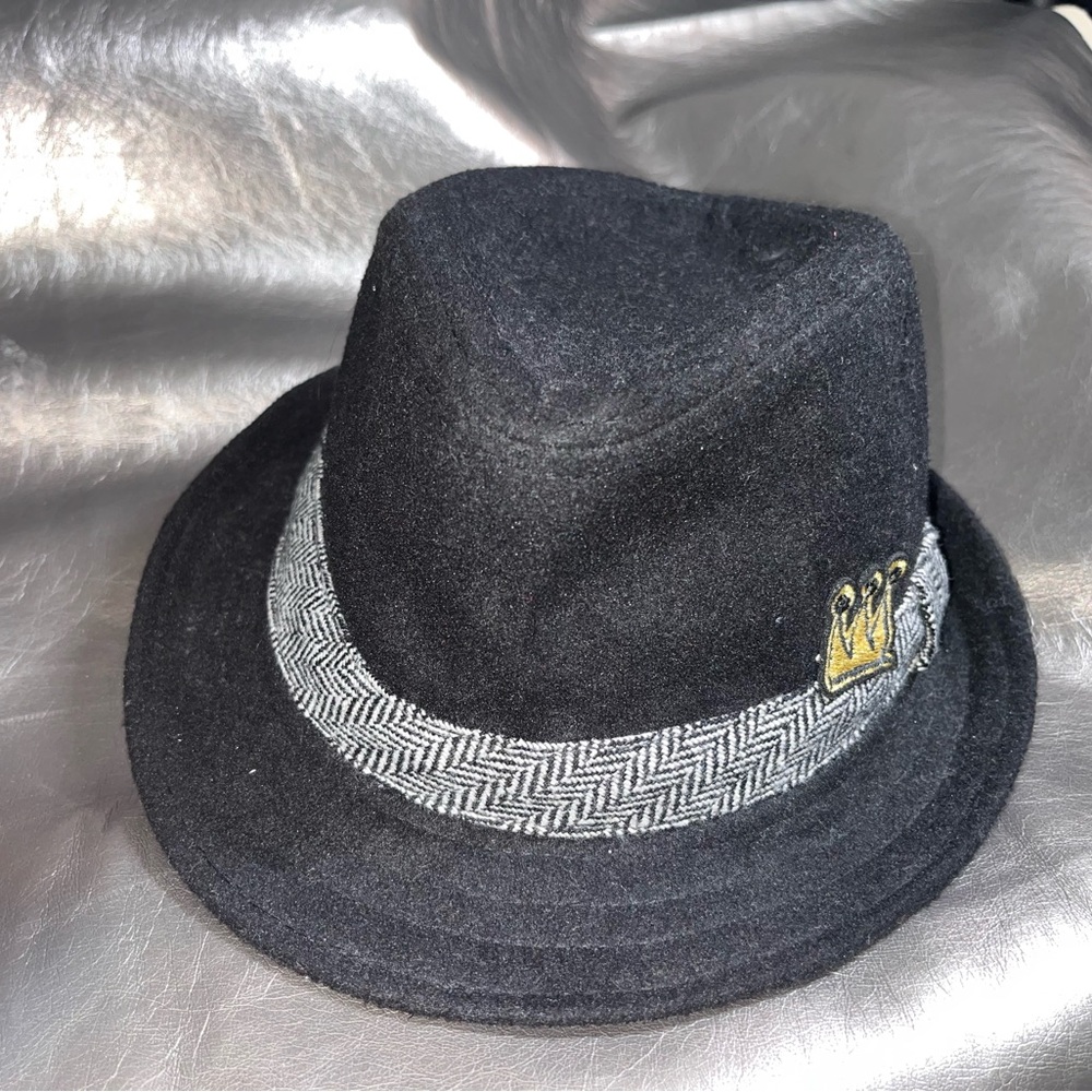NWT- Genuine Kids from OshKosh Black and Silver ribbon Fedora Hat